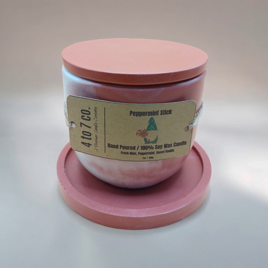 Peppermint Stick Soy Candle Set